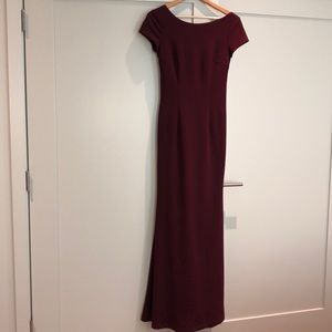 Endless Love Burgundy Backless Maxi Dress